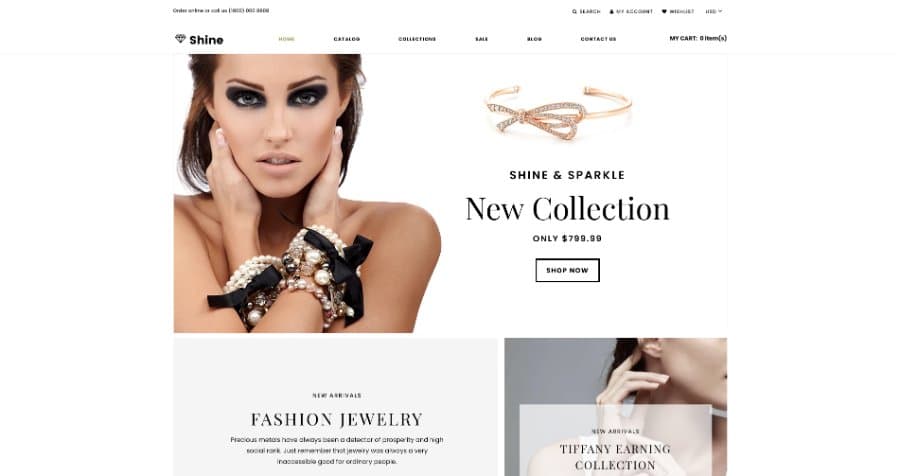 Shine & Sparkle - Jewelry Store Clean Shopify Theme