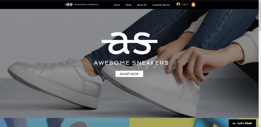 Shoe Store eCommerce Wix Template