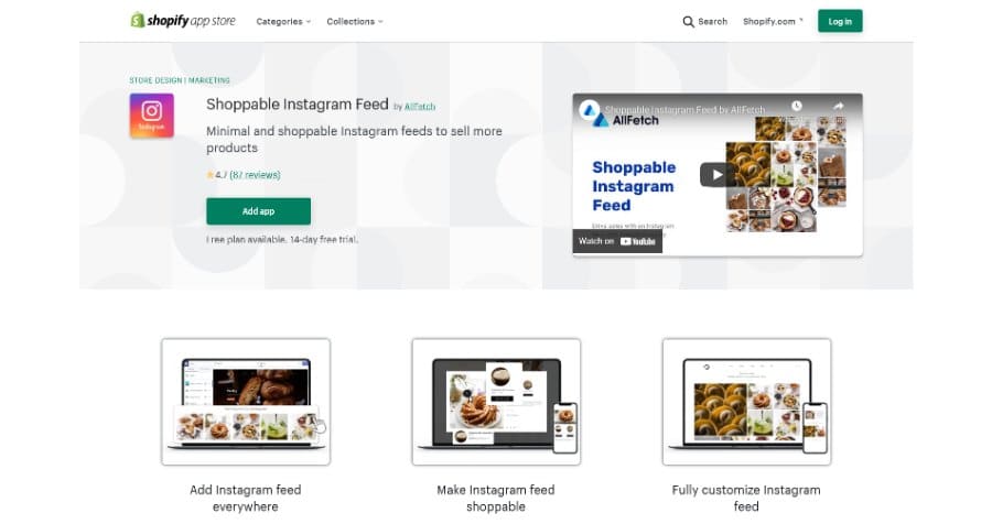 Shoppable Instagram Feed