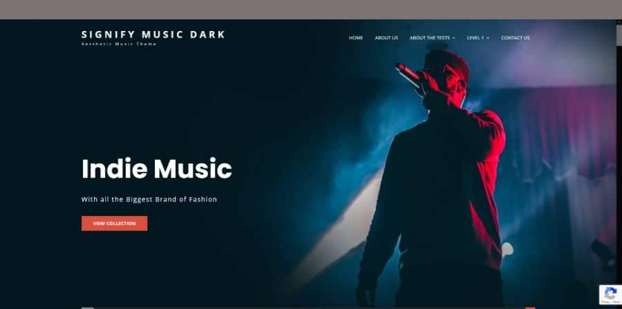 Signify Music Dark WordPress Theme