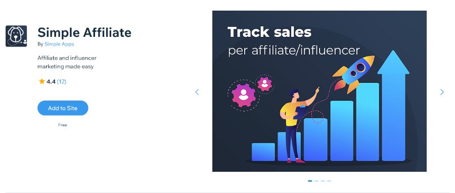 Simple Affiliate Wix App