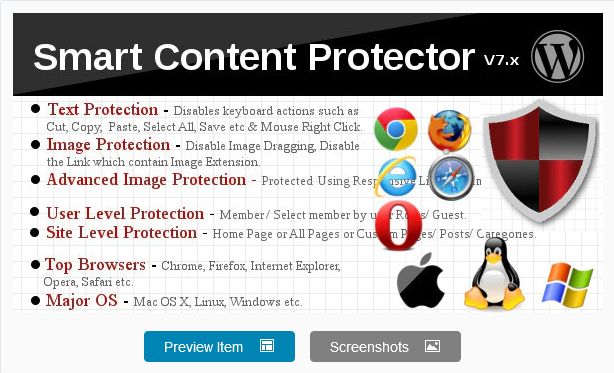 Smart Content Protector - Pro WP Copy Protection