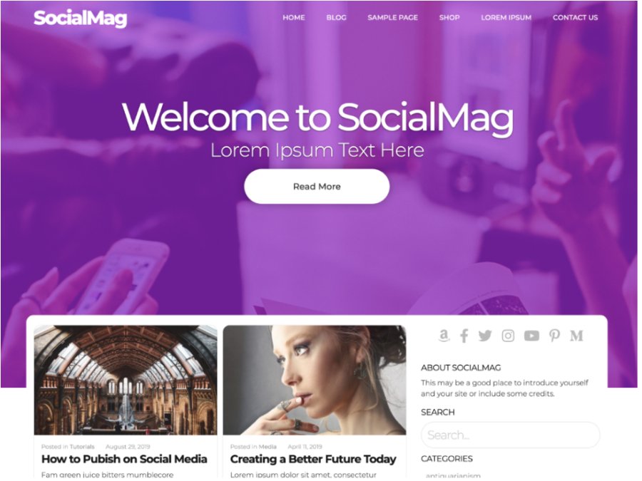 SocialMag WordPress Theme