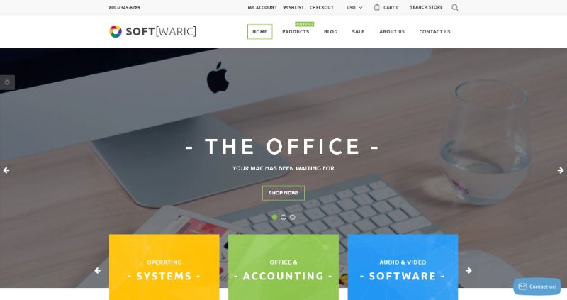 Software Store Responsive Shopify Theme