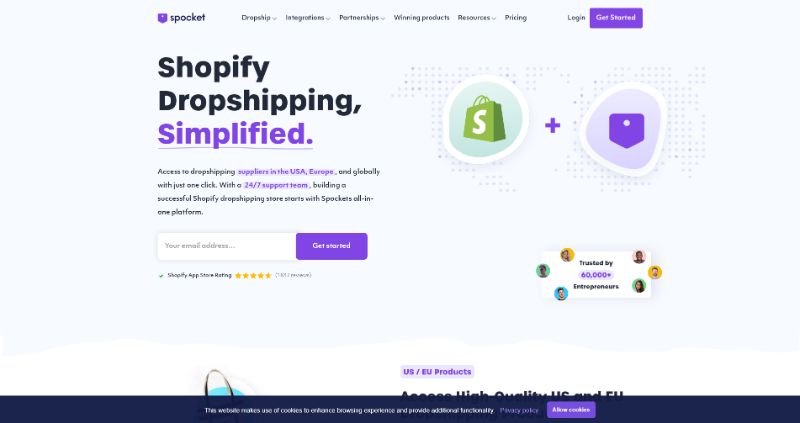 Spocket Shopify Dropshipping App