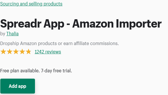 Spreadr App - Amazon Importer