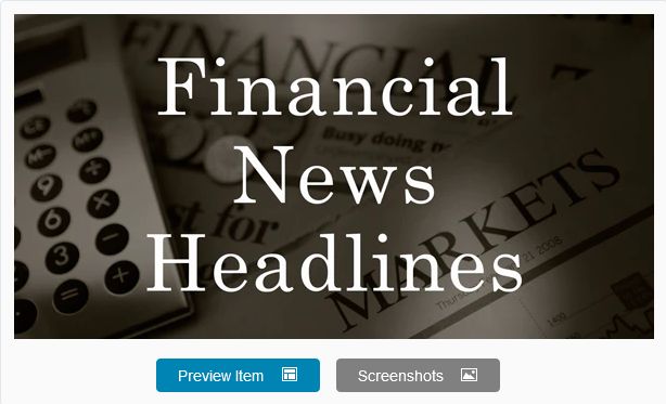 Stock Market & Financial News Headlines | WordPress Plugin