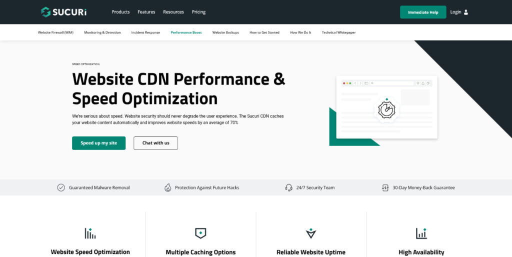 Sucuri Website CDN Performance Speed Optimization Sucuri