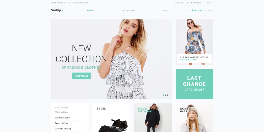 SuitUP - Fashion Store Free Elegant Shopify Theme