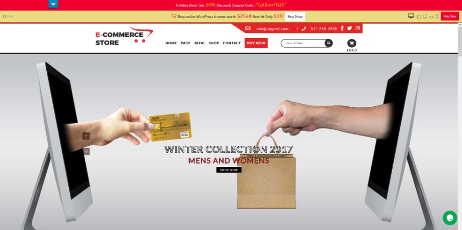 TC E-Commerce Shop WordPress Theme