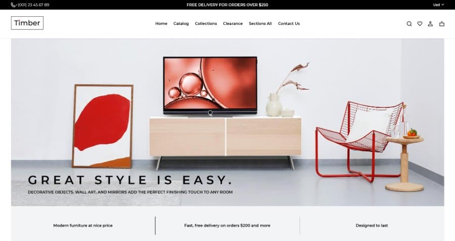 Timber - Shopify Themes Furniture Store