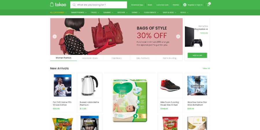 Tokoo - Electronics Store WooCommerce Theme for Affiliates, Dropship and Multi-vendor Websites