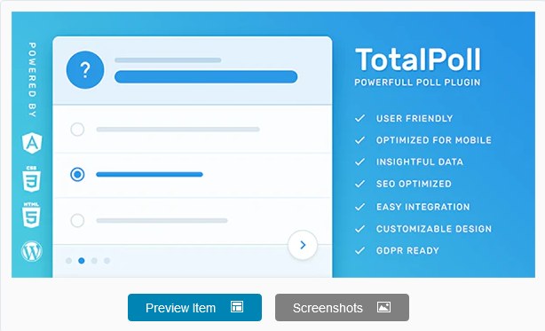 TotalPoll Pro - Responsive WordPress Poll Plugin