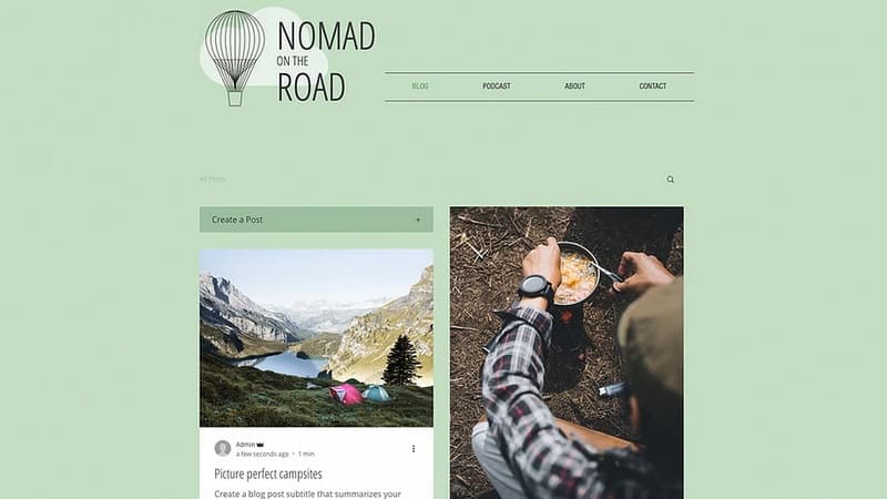 Travel Blog & Podcast Wix Template