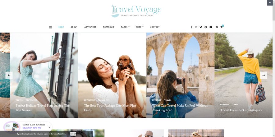 Travel Voyage WordPress Theme