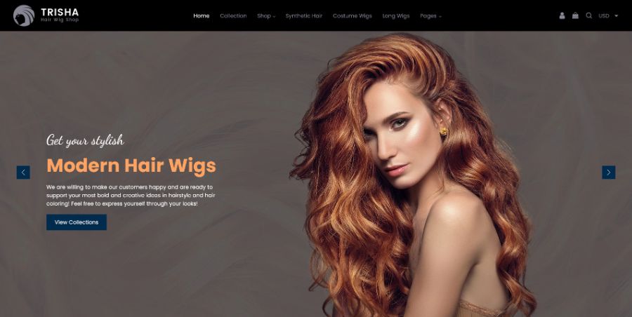 Trisha | Hair Weave, Hair Wig, Extensions Marketplace Shopify Theme
