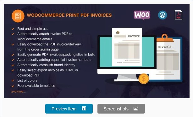 TrueMart WooCommerce PDF Invoices Pro