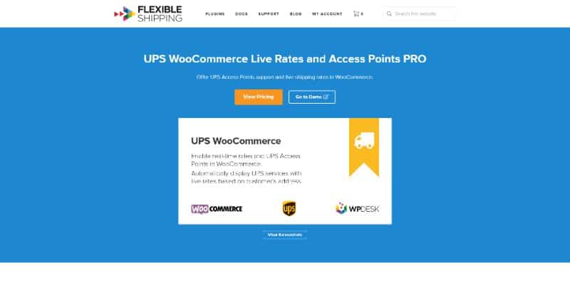 UPS WooCommerce Live Rates and Access Points