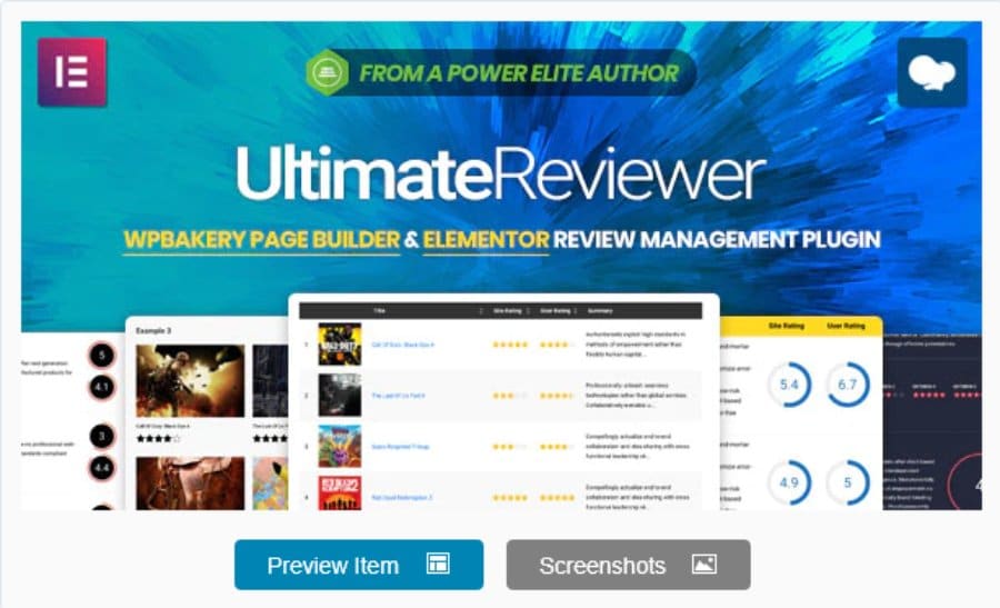 Ultimate Reviewer - Elementor & WPBakery Page Builder Addon