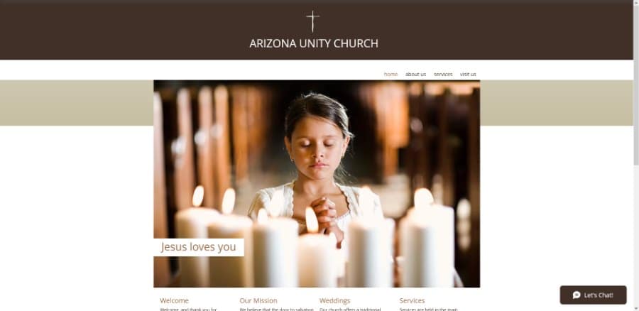 Unity Church Wix Template