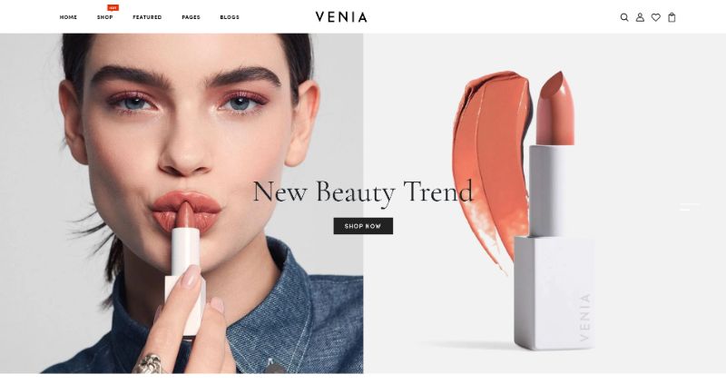 Venia - Beauty & Cosmetics Shop Responsive Shopify Theme