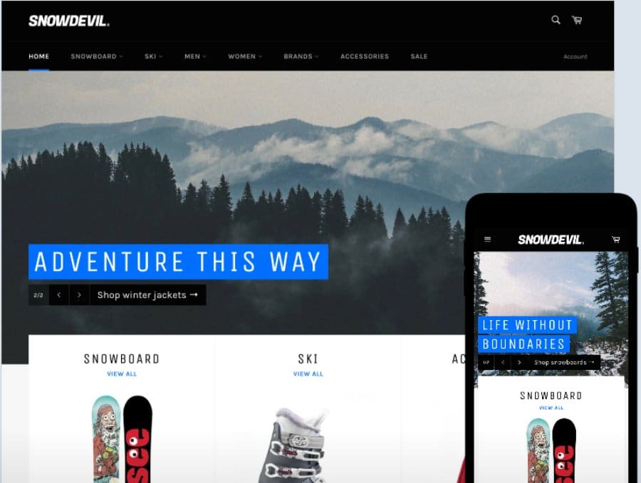 Venture Shopify Theme - Snowboard