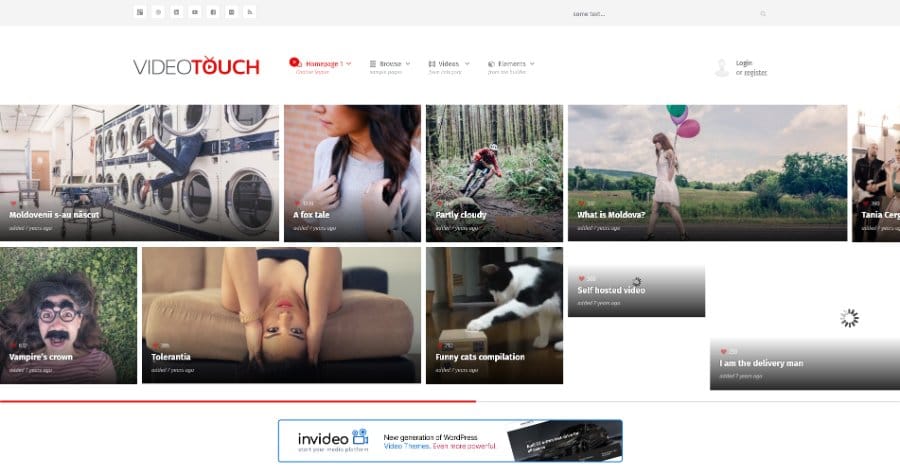 VideoTouch - Video WordPress Theme