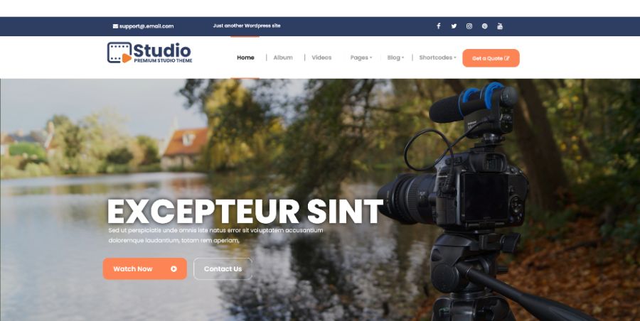 Videography WordPress Theme