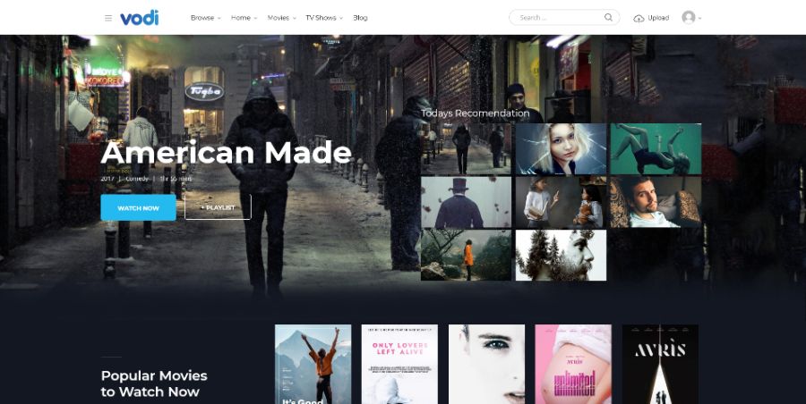 Vodi - Video WordPress Theme for Movies & TV Shows