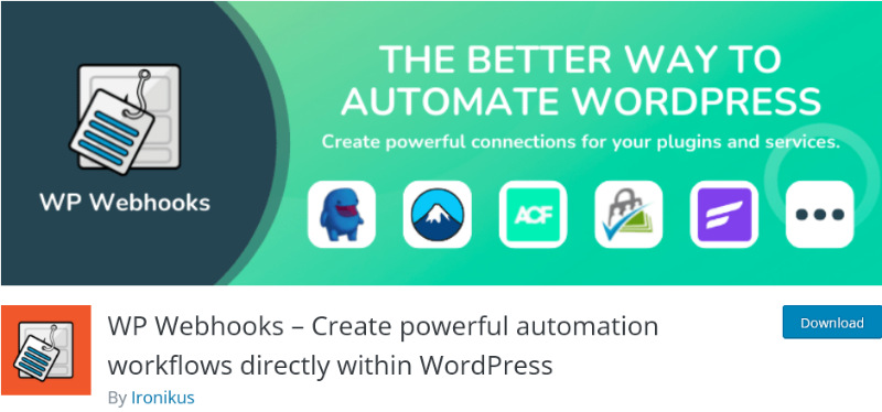 WP Webhooks – Create powerful automation workflows directly within WordPress