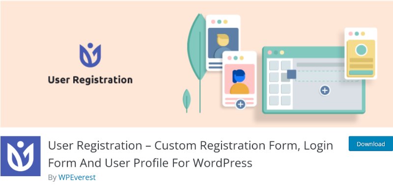 WPEverest User Registration – Custom Registration Form, Login Form And User Profile For WordPress