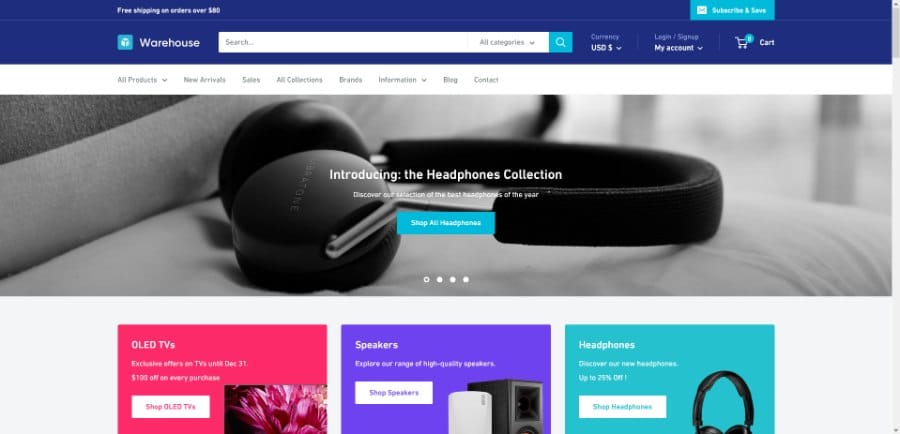 Warehouse Shopify Theme