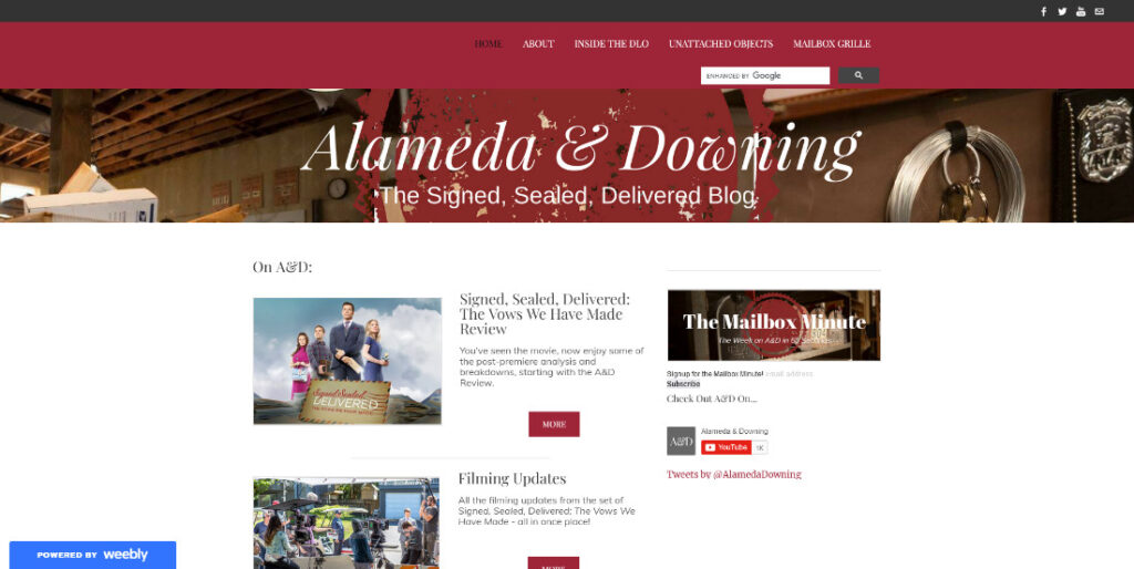 Weebly Blog - alamedadowningblog