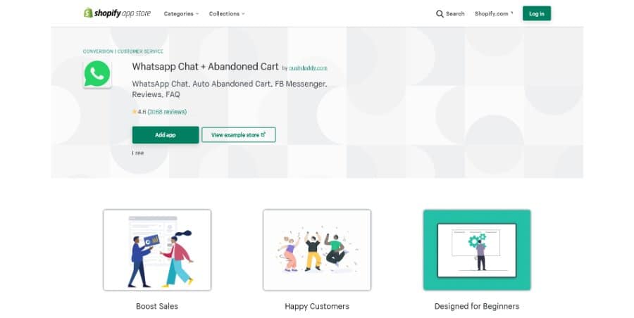 Whatsapp Chat + Abandoned Cart Shopify App