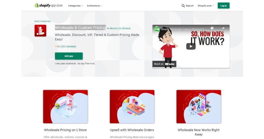 Wholesale & Custom Pricing Shopify App