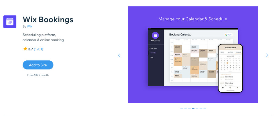 Wix Bookings Wix App