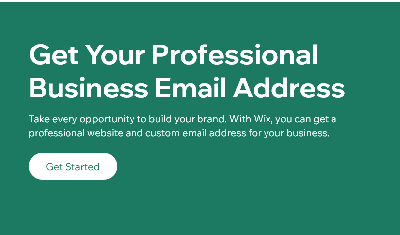 Wix Custom Business Email