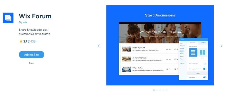 Wix Forum App