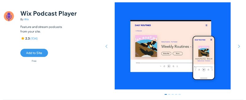 Wix Podcast Player App