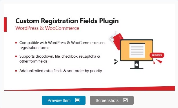 WooCommerce Custom Registration Fields Plugin