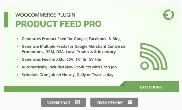 WooCommerce Product Feed Pro Plugin - Google, Facebook & More