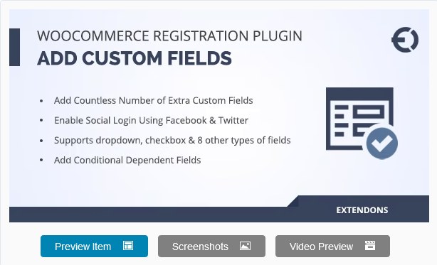 WooCommerce Registration Fields Plugin - Custom Signup Fields