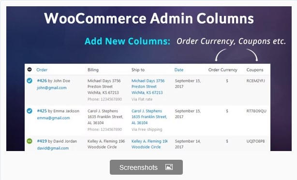 WooPro WooCommerce Admin Columns Add-On