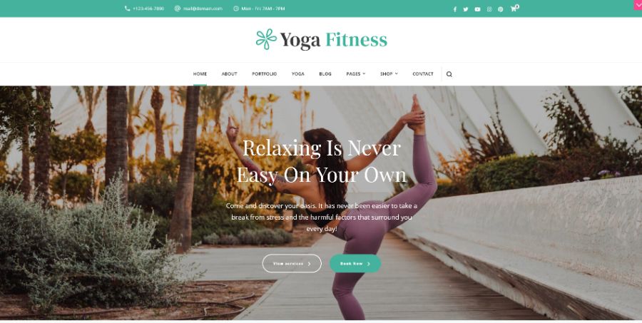 Yoga Fitness WordPress Theme