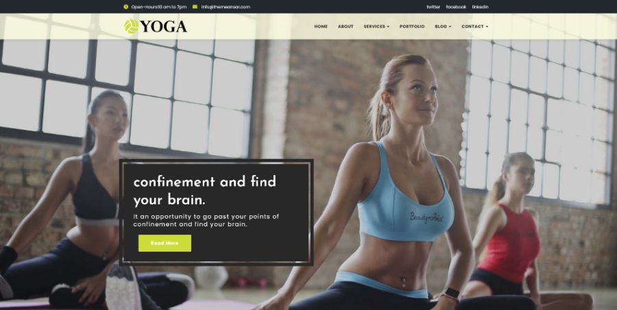 Yoga WordPress Theme