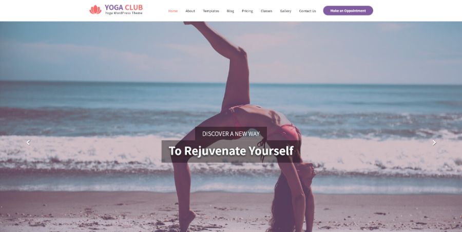 Yogaclub Lite WordPress Theme