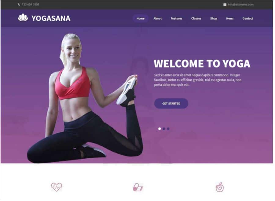 Yogasana Lite WordPress Theme