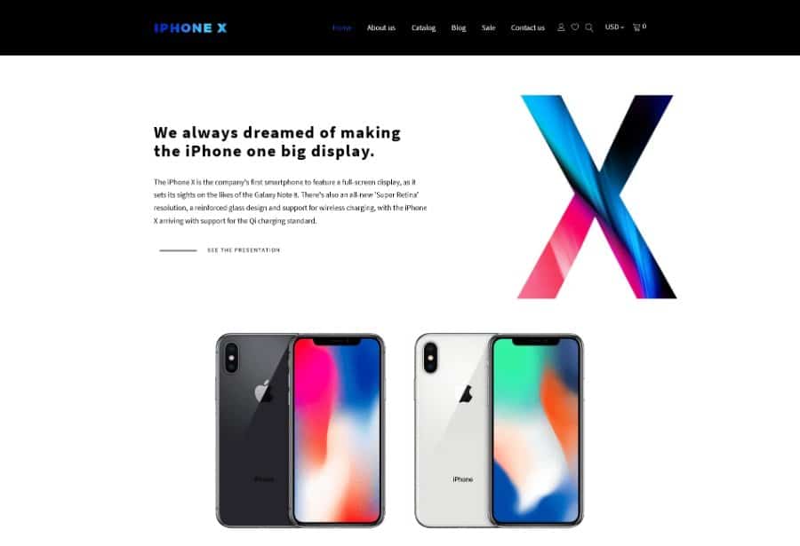 iPhone X - Apple Store Shopify Theme